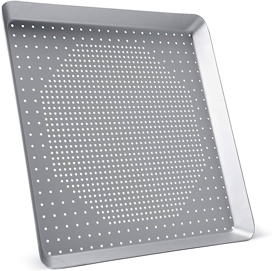 PERFORATED SQUARE PIZZA TRAY 10"